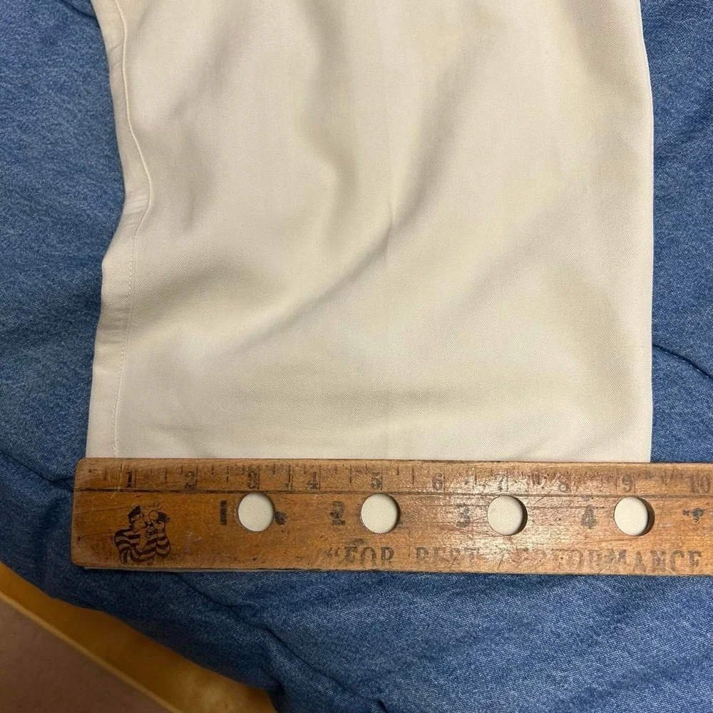 Havana Jacks Cafe Cream Pleated Rayon Baggy Trouser Pants